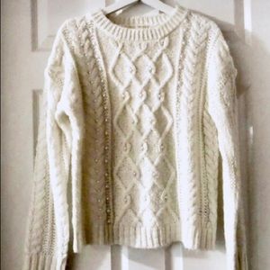 Pearl white sweater